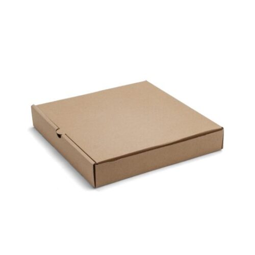 Caja para Pizza marrón de 28x28 cm.
