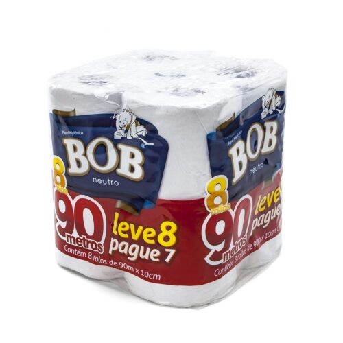 Papel Higiénico BOB 8 Rollos de 90 mts.