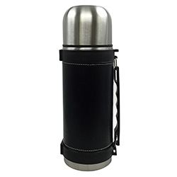 Termo Acero 1.1lt Simil Cuero.