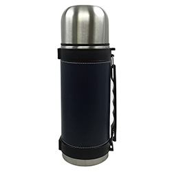 Termo Acero 1.1lt Simil Cuero.