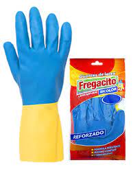 Guantes de Goma Dos Colores Fregoncito.
