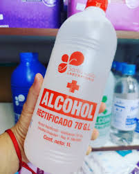 Alcohol Rectificado 70° Santa Lucía 1L.
