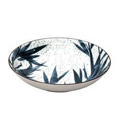 Plato Hondo 20cm Hojas azules