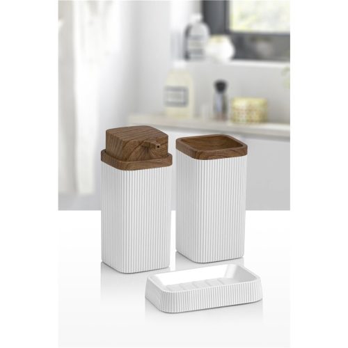 Set 3 pcs Baño Marrón o Blanco