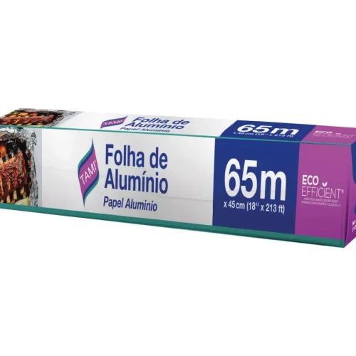 Rollo de aluminio 45cm x 65mts. Tami