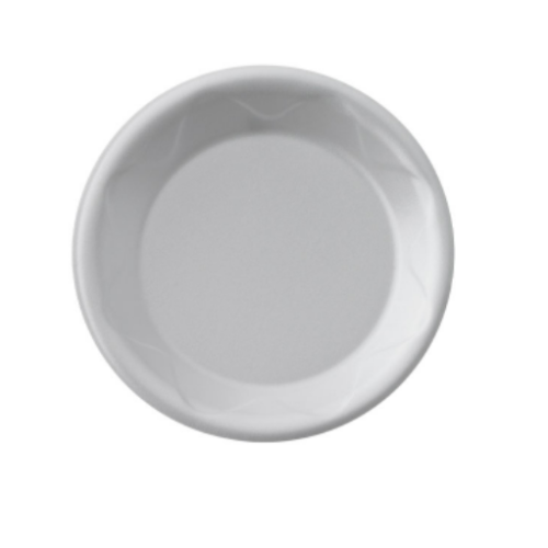Plato espuma Darnel 18cm blanco x20uni.