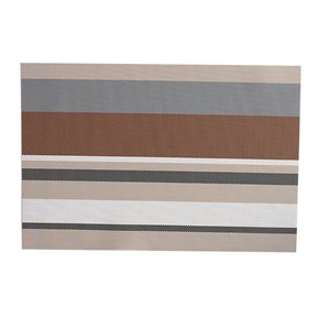 Individual Textilene Rayado 45x30cm Tonos de beige