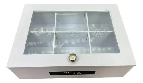 Caja Para Té 6 Divisiones