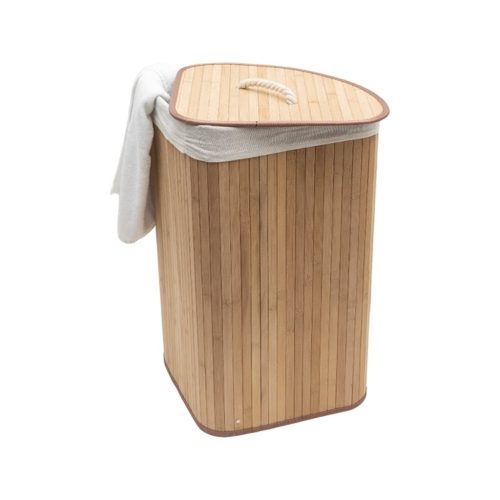 Cesto Plegable Esquinero 35x35x60cms bambú