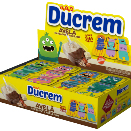 Cremitas Ducrem Smile chocolate bco y avellanas x 18