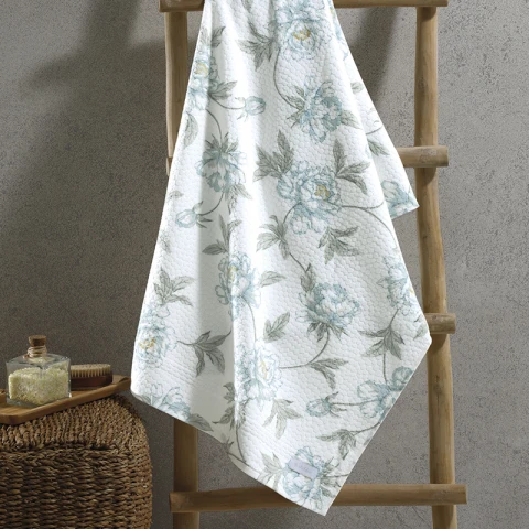 Toalla De Rostro Perola Döhler 50x80cm Estampada Celeste