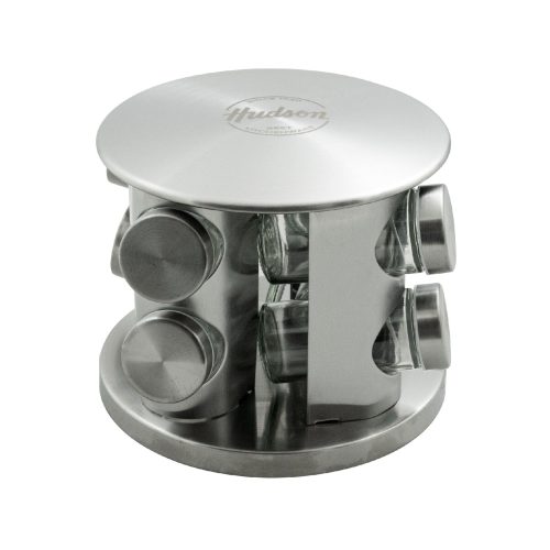 Especiero Giratorio 8 Frascos Acero Inoxidable Hudson