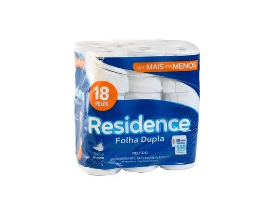 Papel Higiénico Residence Doble Hoja (18 Rollos de 30mts)