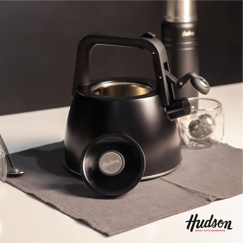 Caldera 2.5lts Acero Inoxidable Negra Hudson