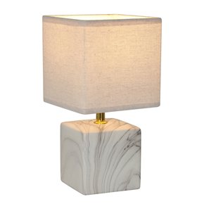 Lámpara De Mesa Cerámica (D15X29CM) Textura Piedra Selecta