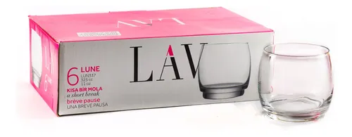 Vasos x6 Lune LAV 325cc